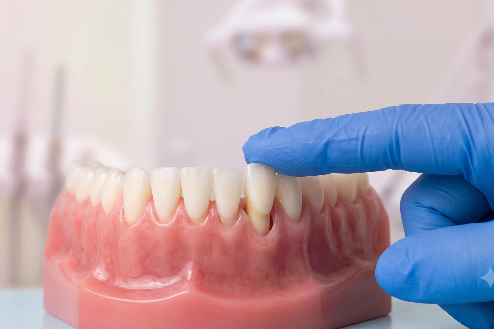 Studio dentistico Belfiore – dentista testa mobilità dentale su elemento affetto da recessione gengivale_1920x1280